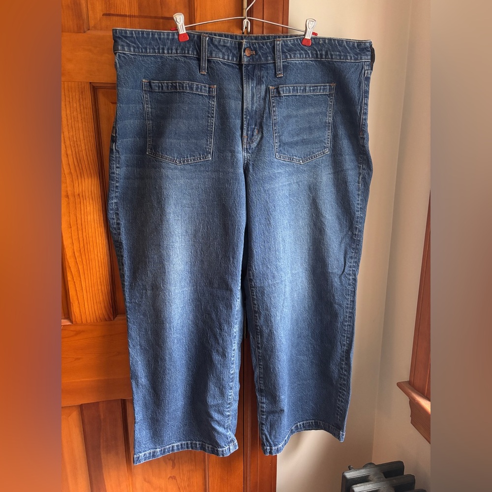 Madewell The Perfect Vintage Wide Leg Cropped Jean